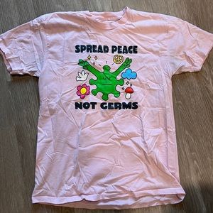 Zumiez “Spread Peace Not Germs” Tee Shirt